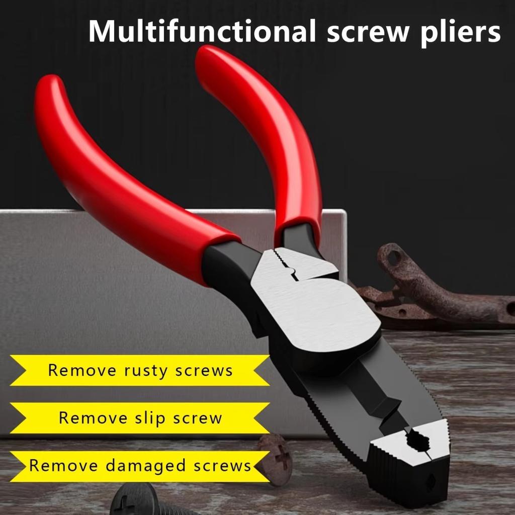 Multi-Disassembly Pliers Rust Removal/Anti-Slip/Damage Screwdriver Quick Cutting And Cutting Crimping Wire Removal Nailer