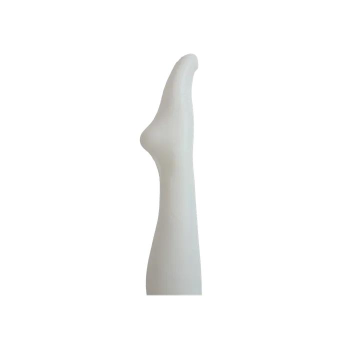 Ribbon pattern over-the-knee socks (white)