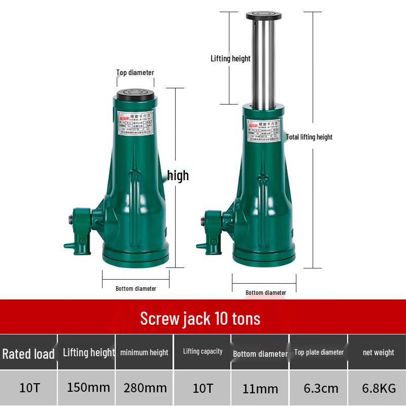 Yueli Industrial Hand-Cranked Screw Jack 1 Unit