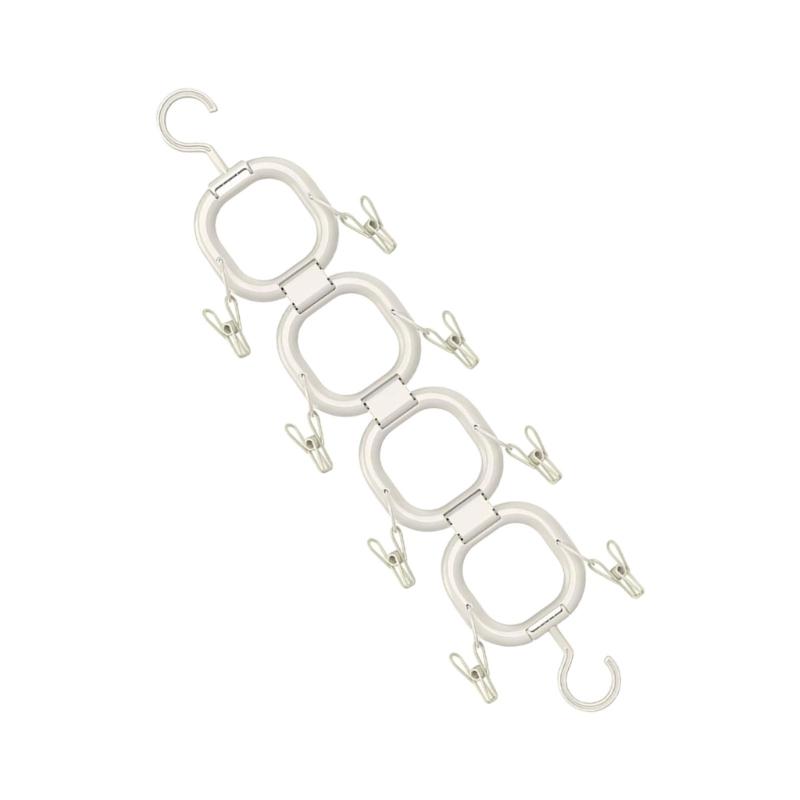 Entryway Hanger Shelf with Adjustable Hook Sturdy Structure Scarves Display Rack