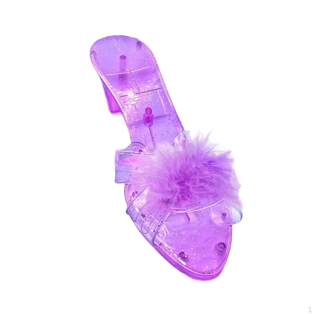Girls Portable And Multifunctional Princess Shoes Slip-on Dress Up for Cosplay Party Birthday