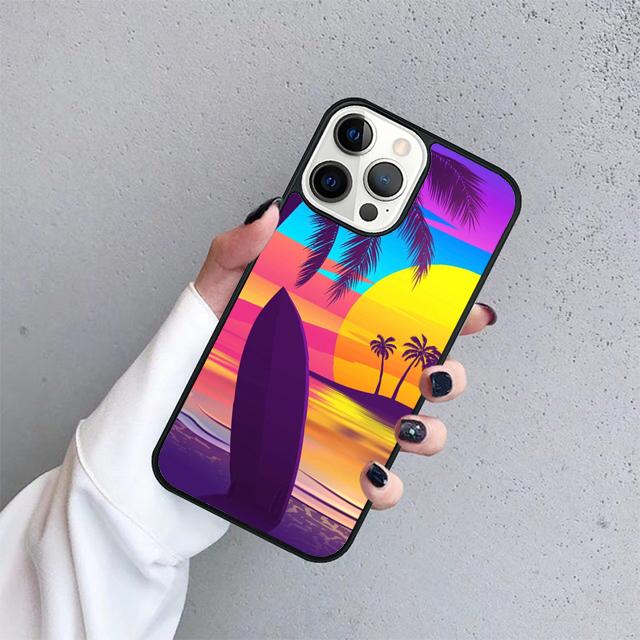 Surfing Hawaii Paradise Coque Shell For iPhone 17 Air 15 16 14 13 12 Pro Max 11 Pro Max Plus Phone Case Cover