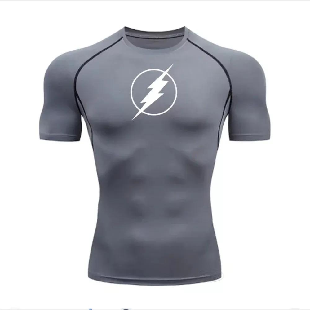 Jogging Quick-drying Breathable Top Summer Men's Running Compression T-shirt Short-sleeved T-shirt Gym Fitness Shirt