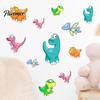 Durable Wall Decals for Glass Doors Luminous Cartoon Dinosaur Sticker, Self-Adhesive Decorative Waterproof PVC Murals Windows Kids Room Nursery