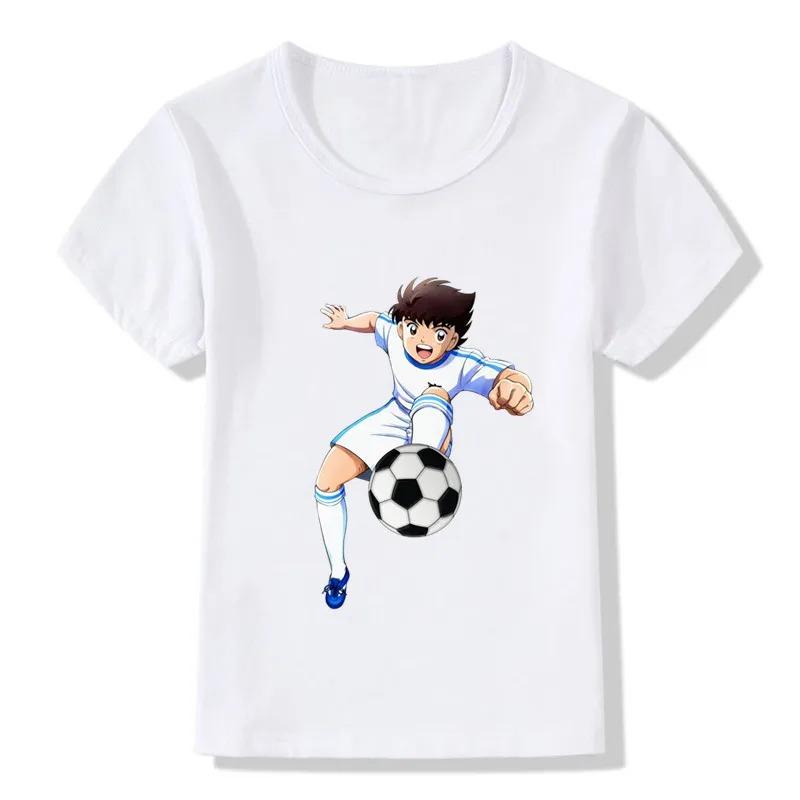 Anime Captain Tsubasa Le Petit Footballer Print Cartoon T-shirts Summer Kids T shirt Girls Boys Clothes Children Tops,HKP2309