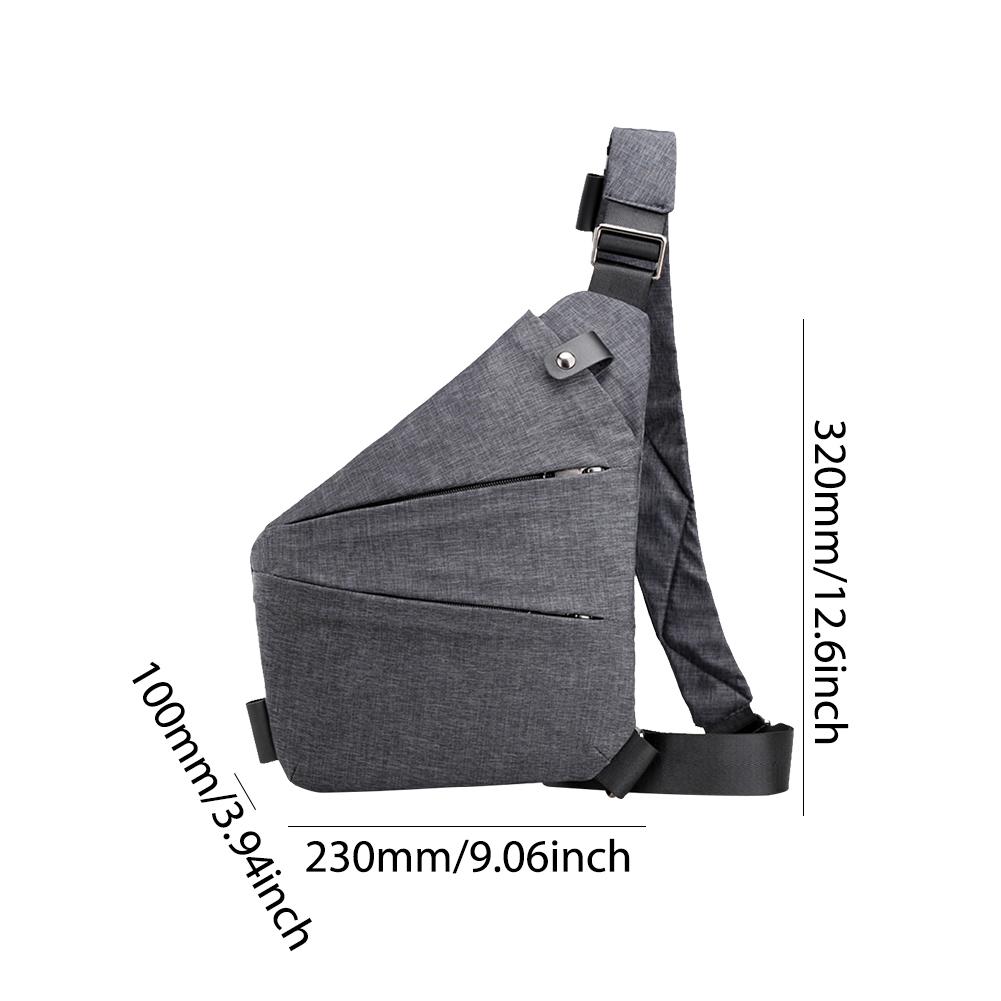 Mens Fashion Chest Bag Multifunctional Fanny Pack Large Capacity Simple Sling Bag Anti Theft Bag Ergonomic Waist Pack