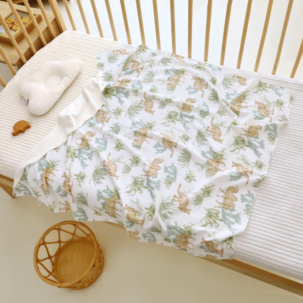 All-Cotton Newborn Swaddle Blanket: Boneless Baby Wrap Towel