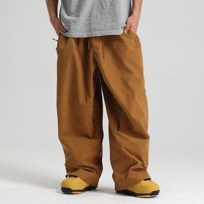 Mens and Womens Baggy Ski Pants Waterproof Windproof Snowboarding Pants Insulated Winter Outdoor Hiking Warm Skiing Pants Loose Sport Snow Pants