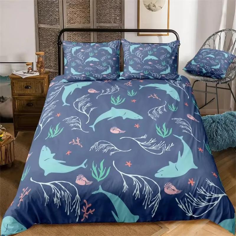 Golden Butterfly Down Comforter Set - Bedding Set - 3 Piece Comforter Cover Set