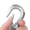 6Pcs 304 Stainless Steel Fast Eye Safety Snap Hook, 0.2Ton 440Lbs Heavy Duty Lifting Grab Hook With Spring Latch For Boat Rigging Hardware