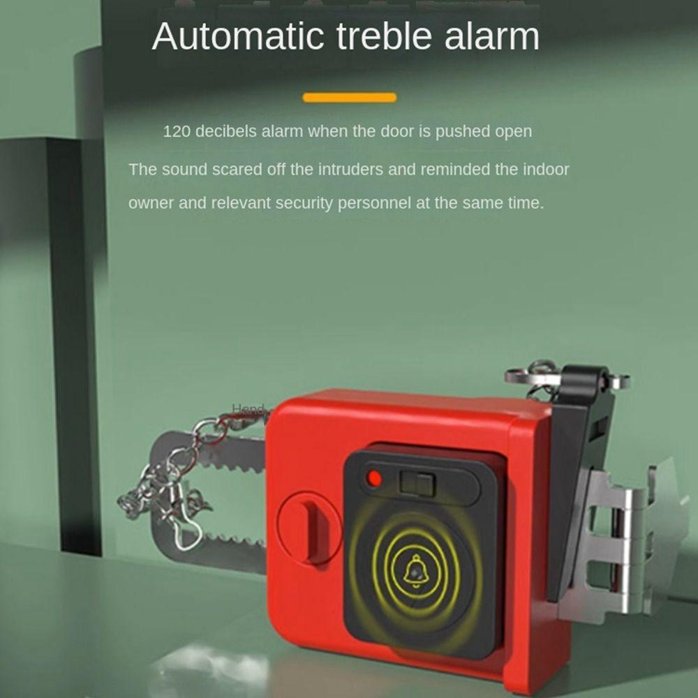 Adjustable Door Lock Alarm Anti-theft Burglar Alarm New Safety Home Latch  Traveling