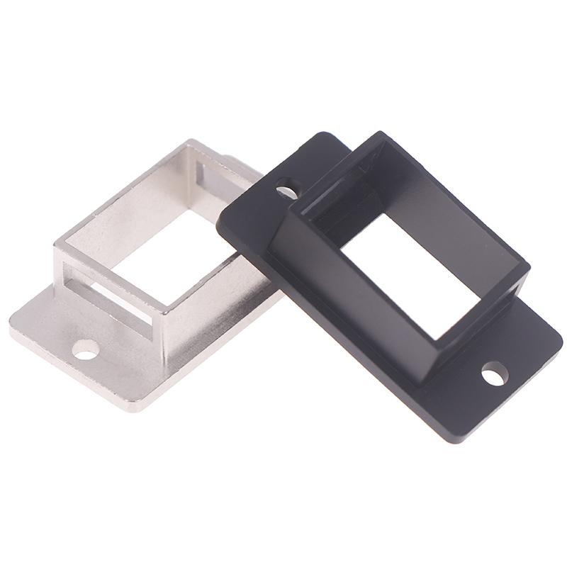 RJ45 1-Port Metallschraube Metall-Panelmontage Keystone-Adapterhalter Langes leeres Montageblech Rahmen Modul