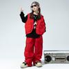 Kids' Trendy Hip Hop Dance Outfits: Boys' Cargo Pants & Girls' Jazz Costumes Set