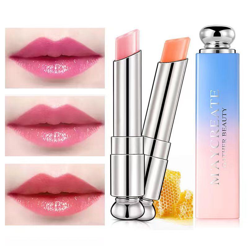 Yeni Yükseltme Degrade Ruj Nemlendirici Kalıcı Renk Değiştiren Dudak Balsamı Suya Dayanıklı