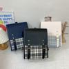 Vintage Plaid Flip Cover Backpack For Women 2023 New Trendy Simple Student Bookbag Travel Laptop Bag