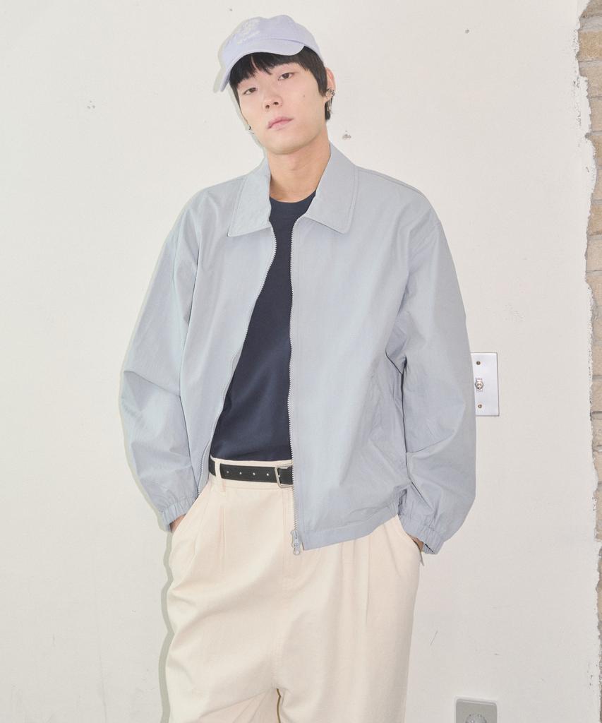 Black Moment Signature Nylon Oversized Blouson 2Way [[Light Blue]