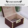 Rectangle Money Tank Chinese Style Password Lock Money Box Wooden Savings Tank  Adults