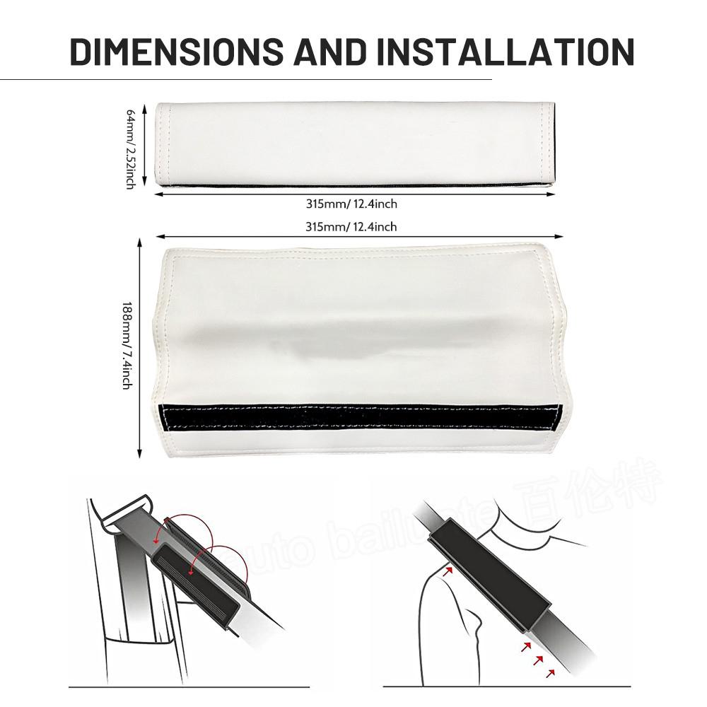 Tesla Car Safety Belt Shoulder Protection Seat Cover For Tesla Model 3 Model Y 2023 2022   Interior