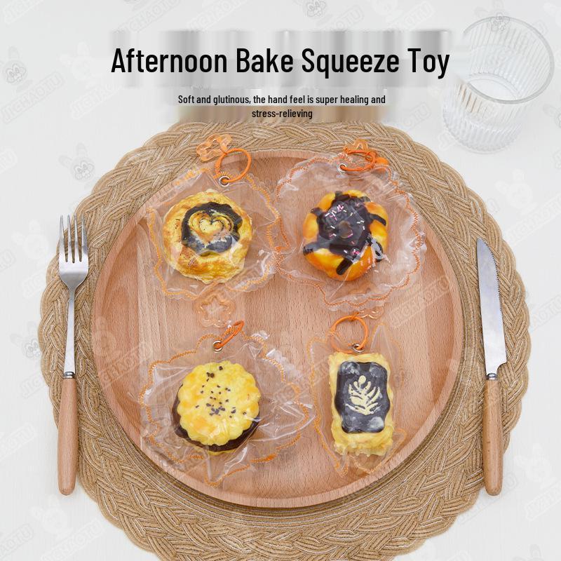 Food-Grade Silicone Slow Rebound Baking Simulation Squeeze Toy