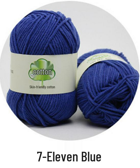 Combed 5-Ply Milk Cotton Yarn for DIY Knitting & Crochet - Medium-Thick Scarf & Blanket Material Pack