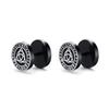 Gothic Norse Viking Runes Stud Earrings for Men Boys,Rock Punk Stainless Steel Valknut Wolf Head Compass Celtic Knot Earrings