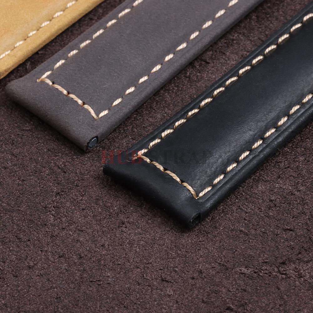 20mm 22mm 24mm 26mm Kalbslederband Crazy Horse Uhrenarmband für Panerai für Omega Uhrenarmband Sportarmband für Herren Damen Armband