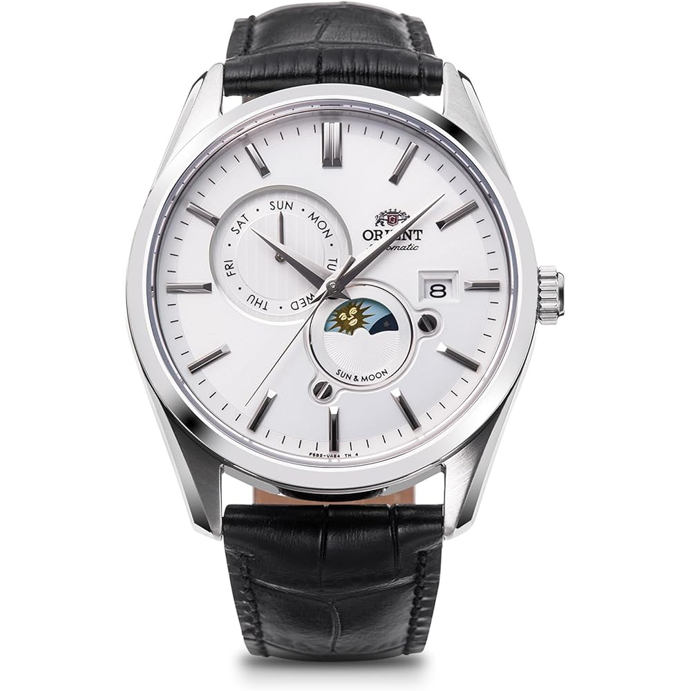 

Автоматичний годинник Orient SUN & MOON, Сучасний стиль, Чоловічий, Білий, Сріблястий, RN-AK0305S, з гарантією від японського виробника