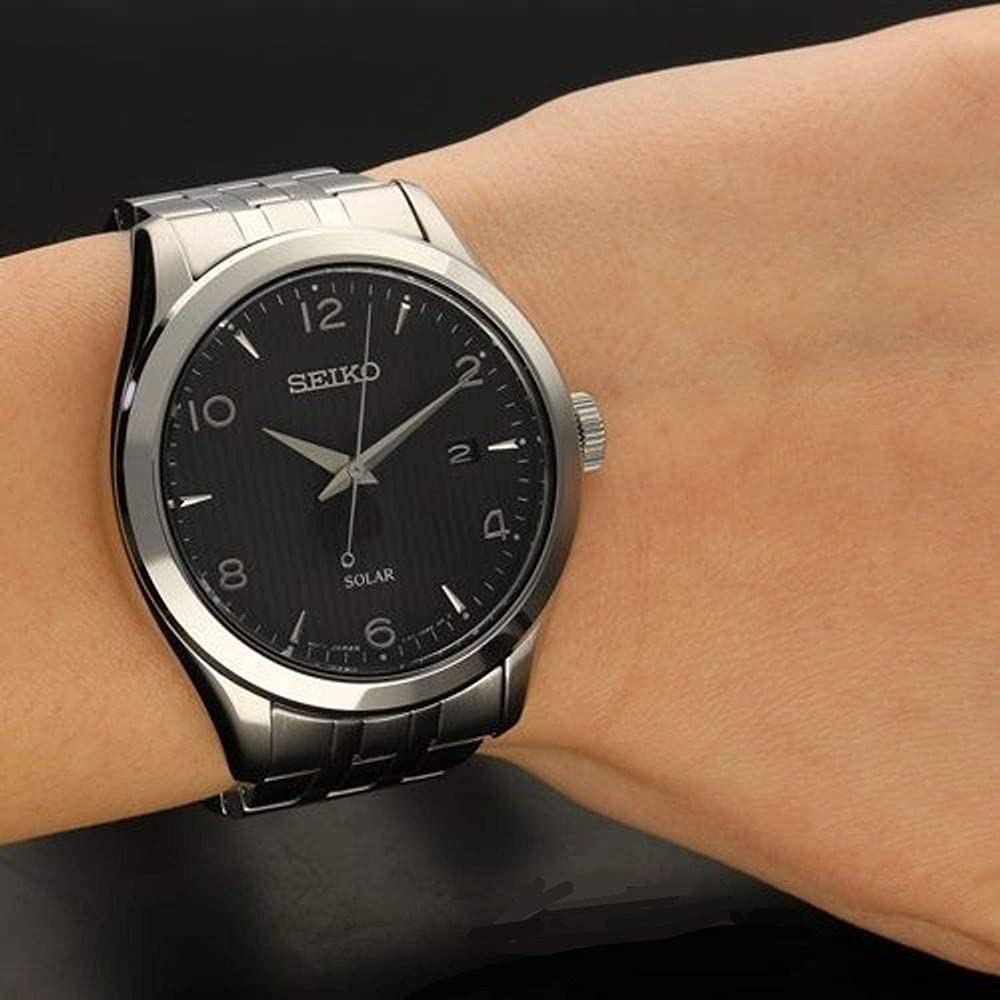 SEIKO Watch Analog Display Japanese Quartz Stainless Steel Band SNE489P1 Men's