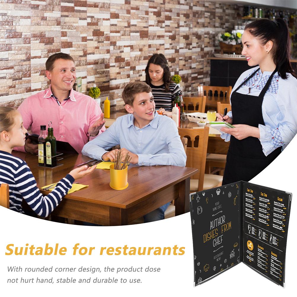 2 Pcs Recipe Folder Kitchen Menu Binder Clear Pvc Cover Loose Leaf Book Note Holder Card Keeper Desk Accessories Ganizer