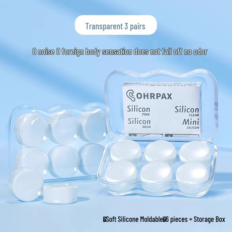 Sleep-Enhanced German Silicone Earplugs: Soundproof, Noise-Reducing, Pain-Free for Studying & Rest