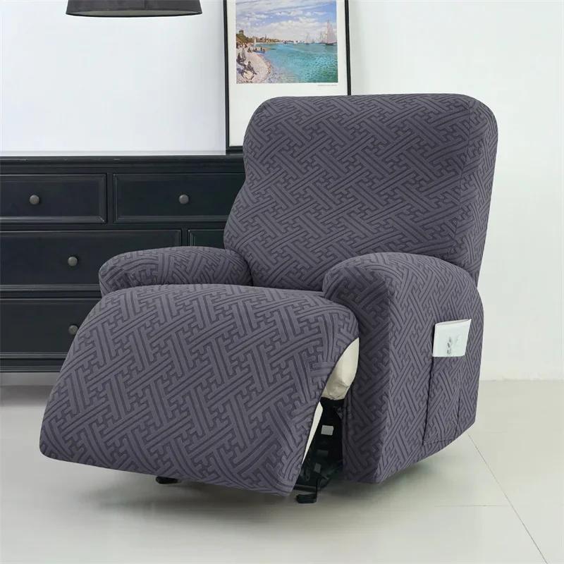 1/2/3Seat Recliner Sofa Cover Stretch Armchair Slipcover Anti-Slip Recliner Couch Cover Home Decor Fotel Wypoczynkowy