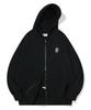Beentrill Essential Two-Way Fleece Zip-Up Hoodie (Black)
