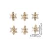 6x Christmas Tree Wood Hanging Pendant DIY Crafts Decorative Accessory with Clips for Holiday Decor Multifunctional Lightweight