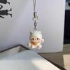 Cute Cat Pendant Keychain Phone Strap Lanyard Strap Backpack Charm Accessories Car Keys Decoration Handmade Jewelry Gift