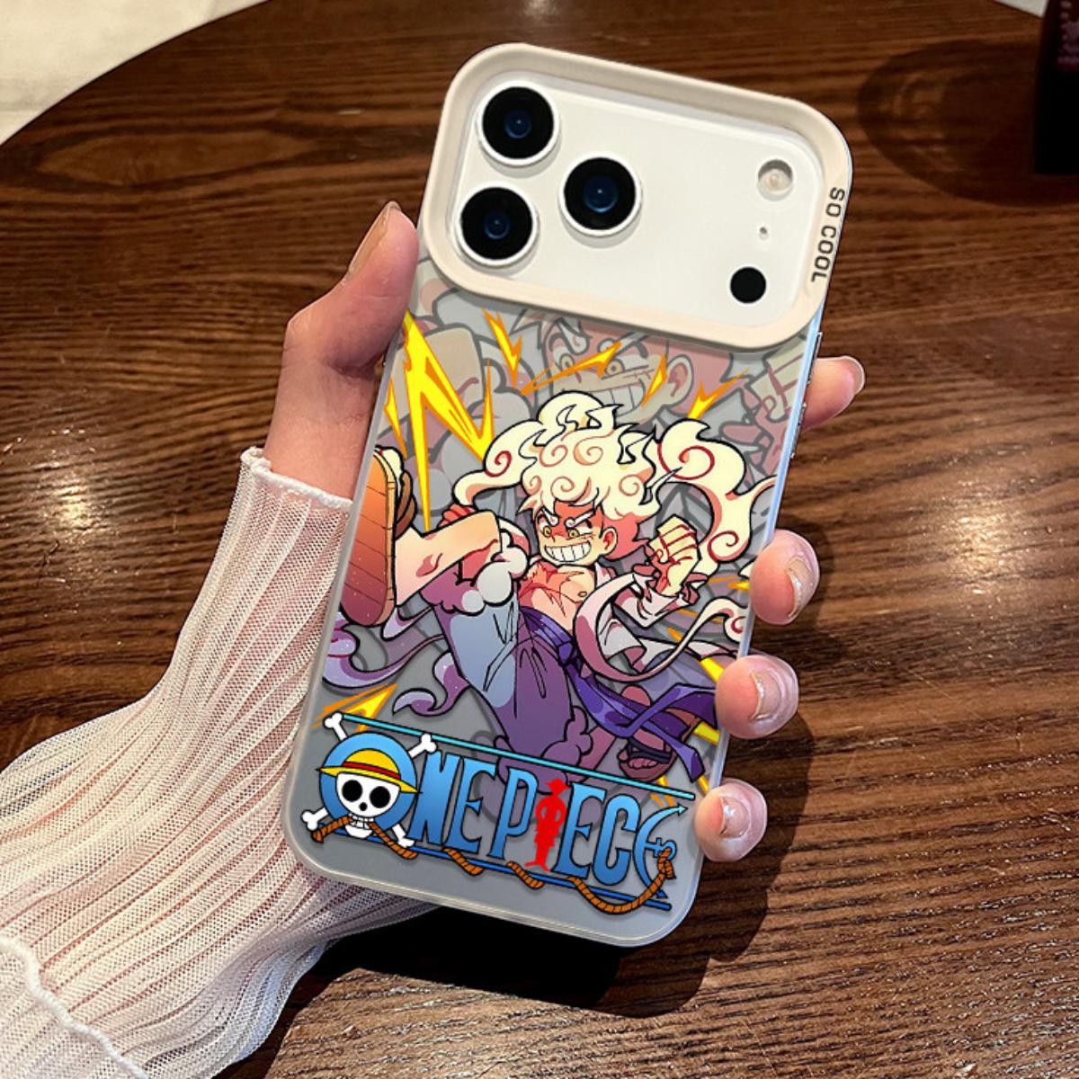 

Чохол для телефону One Piece Луффі Gear 5 та Команда Солом яного Капелюха для iPhone 15 14 13 - Захисний чохол з аніме iPhone 8plus слонова кістка