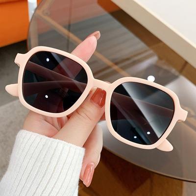 New Fashionable Candy Colored Children's Sunglasses for Boys and Girls Trendy and Cool Styling Glasses UV Resistant Sunglasses