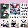 Christmas Panda Themed Advent Calendar Gift Set With 24 Acrylic Pieces For Celebrations