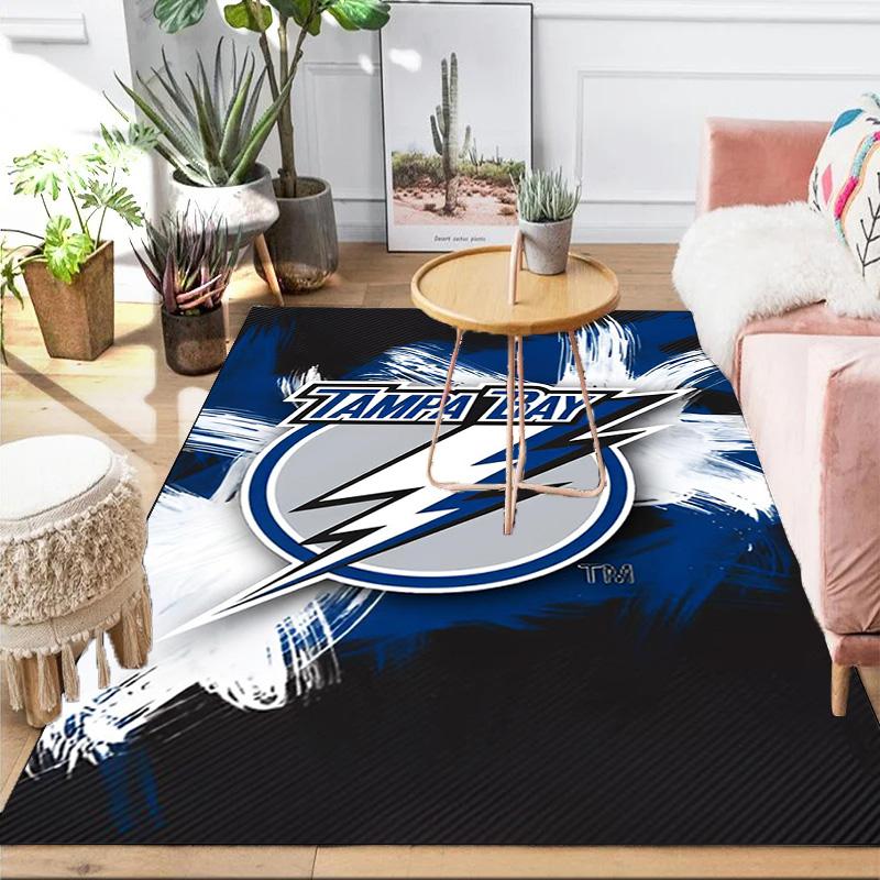 Tampa Bay Hockey Area Rug Suitable for Indoor And Outdoor,Carpets for Kitchens, Homes, Offices, Living Rooms,Home Decor,Christmas Gift