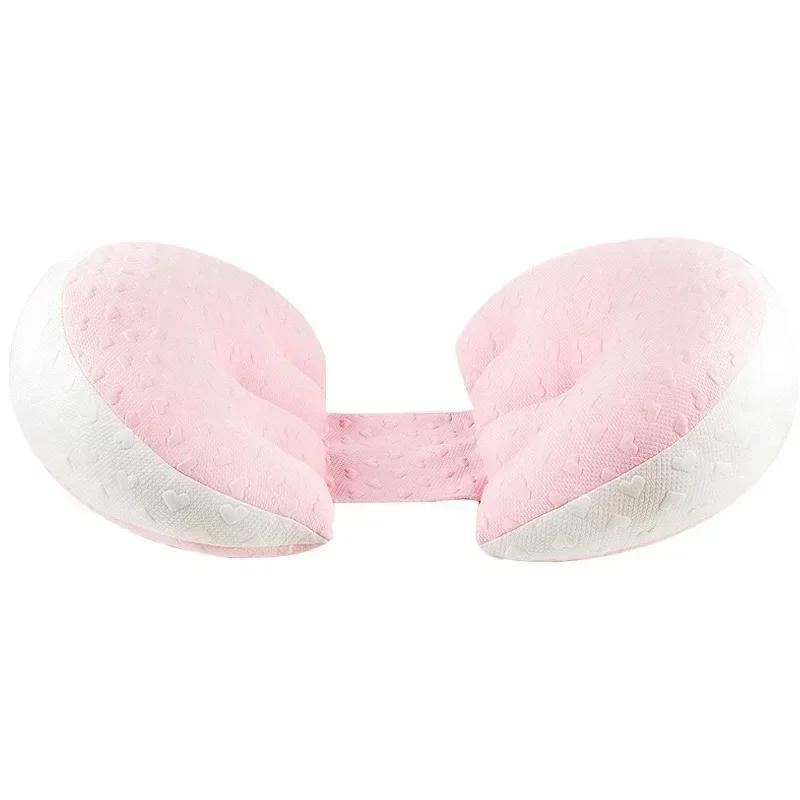 Women's Bolster U-shaped Lumbar Cushion Belly Pillow Maternity Care Body Pillow Cotton Lumbar Side Sleeper Cushion Sleep Bedding