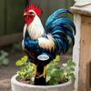 Cute Ducks Garden Stake, 2D Acrylic Rooster Decoration, Farmhouse Yard Art Stake, Outdoor Duck Welcome Sign for Lawn Flower Bed