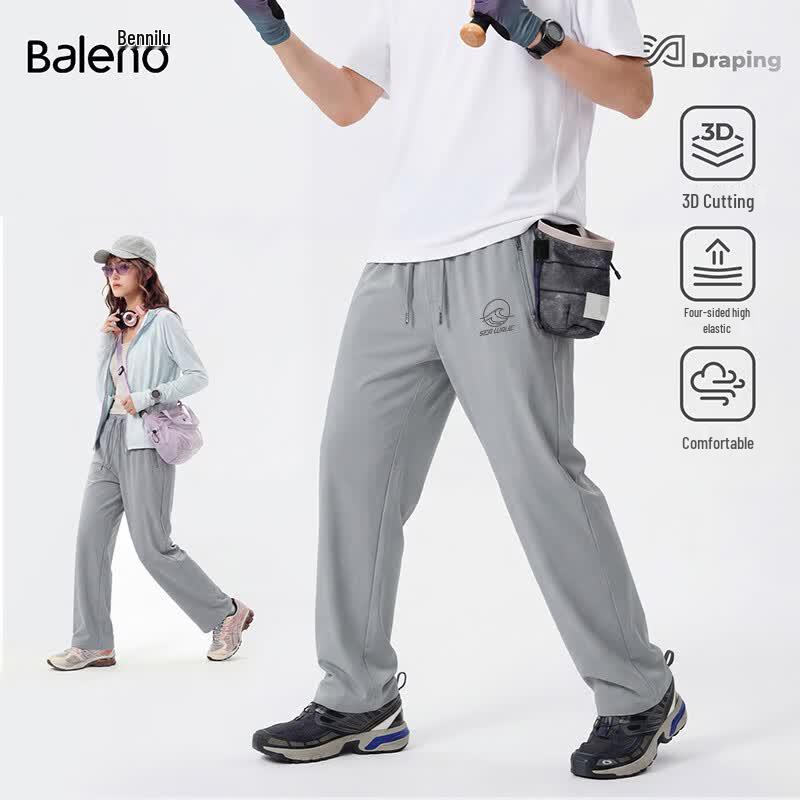 Baleno Men's Lightweight High-Stretch Straight Casual Sports Pants