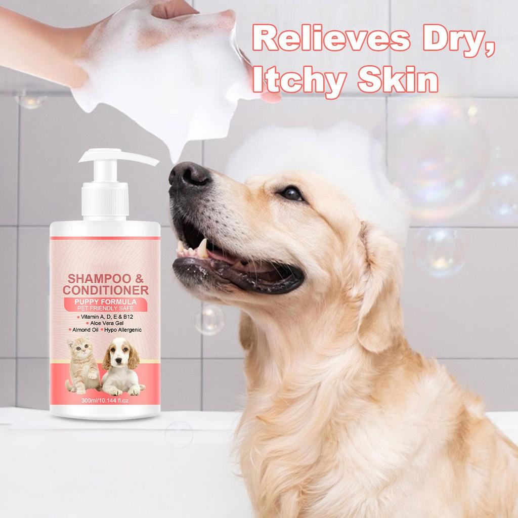 Pet Shampoo And Care For Puppies Cleanser For Delicate Skin And Hair  300ml