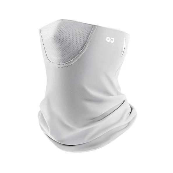 

Summer Sunscreen Ice Silk Mask Neck UV Protection Face Cover Sunscreen Face with Outdoor Cycling Sun Protection Veil Tube Scarf сірий колір