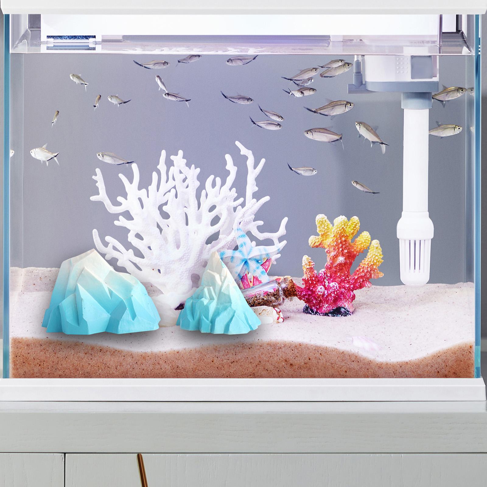 Aquarium Iceberg Decoration Aquarium Decorations Simulation Iceberg Figurine Model for Fish Tank Aquarium Indoor Home Garden