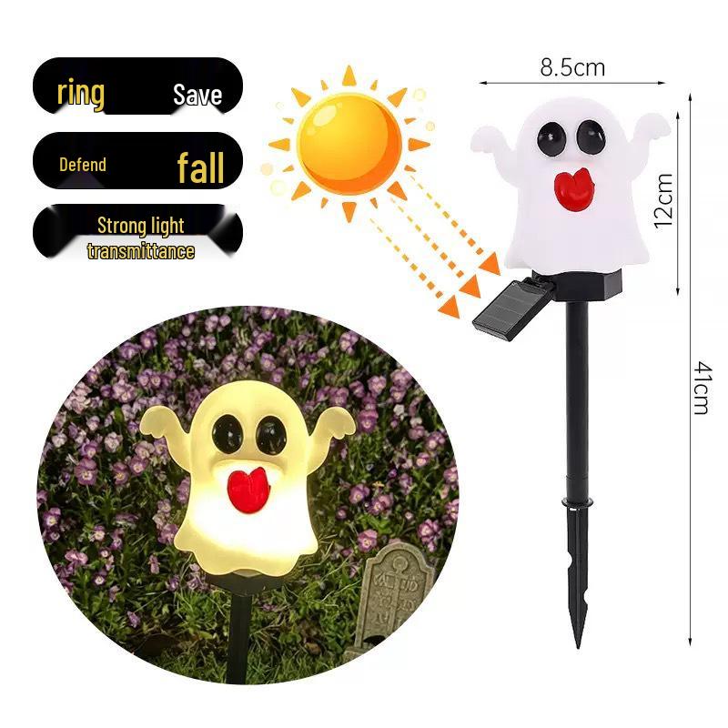 Halloween Solar Waterproof Lawn Lamp – Ghost Festival Garden Decoration