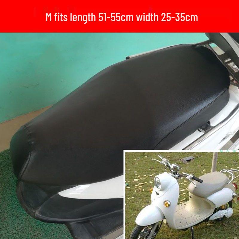 

Универсальный кожаный чехол для сиденья электровелосипеда - Защита от солнца для мотоцикла и скутера Small (M)