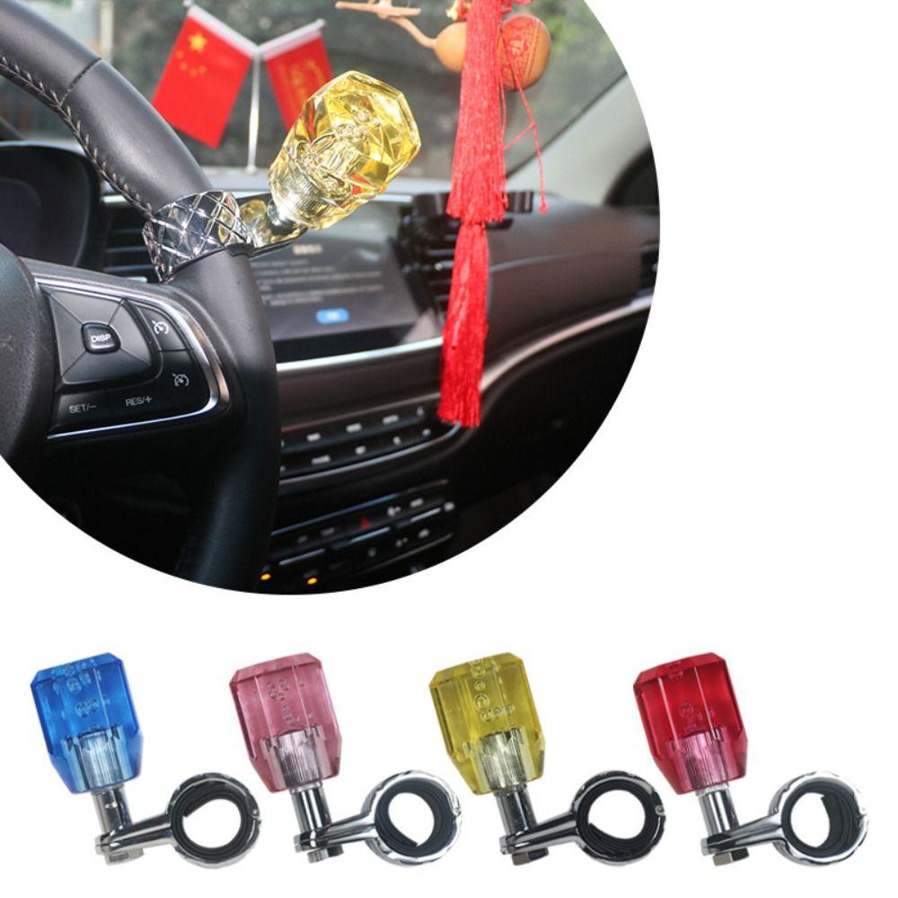 Acrylic Crystal Material Steering Wheel Spinner Knob Acrylic Crystal Knob Vehicle Use