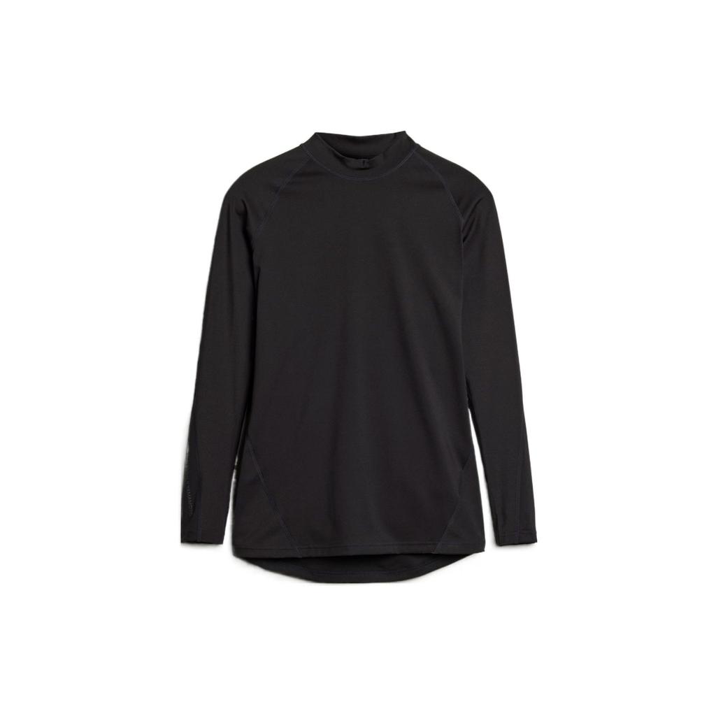 Y-3 Ss22 Solid Color Crew Neck Long Sleeve T-Shirt Men Tops Black HG8612