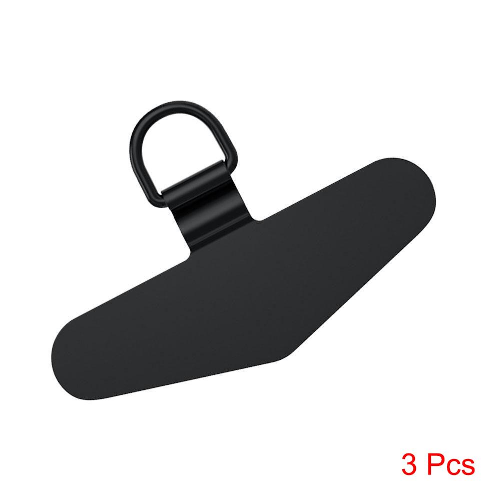 Ultra-thin Sturdy Metal Cellphone Hanging Strap Gasket Replacement Stainless Steel Mobile Phone Lanyard Tether Tabs Patch Clips