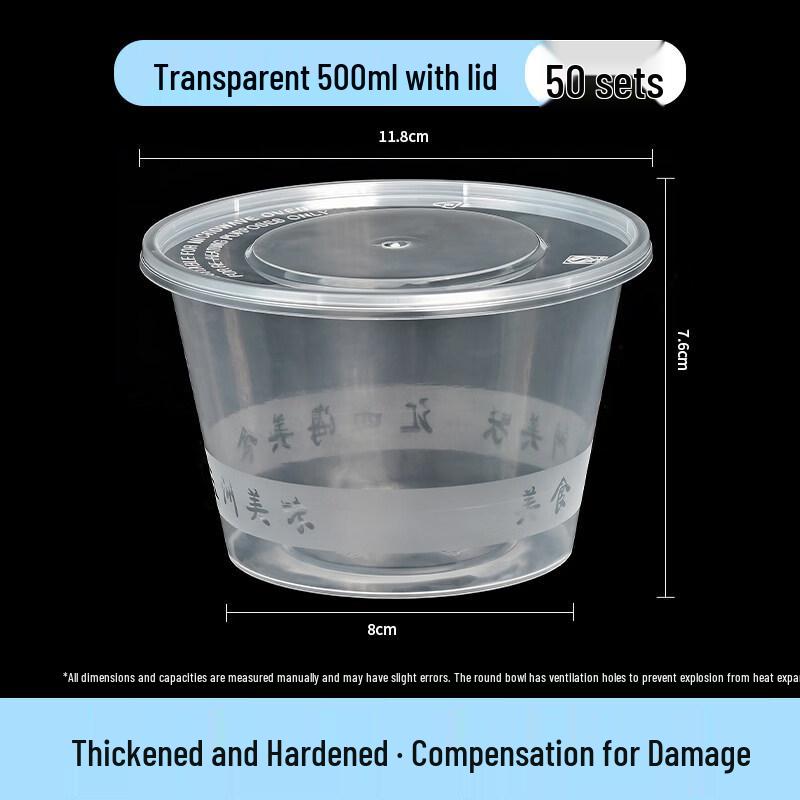 

Disposable Round PP Takeaway Bowls with Lids